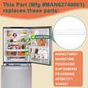 Upgraded MAN62749601 Refrigerator Door Basket Compatible with LG Basket-Door LDC24370ST, LDCS24223W, LDCS24223S etc and Kenmore Refrigerator Door Bin 79579043310, 79579043312, 79578042310, etc