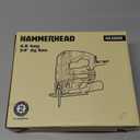 Hammerhead 4.8-Amp 3/4 Inch Jig Saw with 2pcs Wood Cutting Blades, Variable Speed and Orbital Function - HAJS048