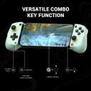 GameSir X5 Lite Mobile Gaming Controller for Android, iPhone 15/iPhone 16 Series, iPad Mini 7(USB-C), Type-C Phone Controller with Hall Effect Sticks, Turbo Function for Call Of Duty, Genshin Impact, Minecraft, Plug and Play Gamepad(Wasabi)