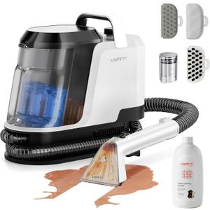 uwant Portable Carpet and Upholstery for Deep Cleaner, 18Kpa Carpet Cleaner Machine for Cars, Pets with Cleaning Tool and Self Cleaning Set of 1 for Spot, Rug, Couch