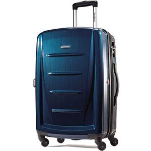 Samsonite Winfield 2 Hardside Expandable Luggage with Spinner Wheels, Deep Blue, Checked-Large 28-Inch