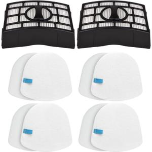 Laukowind Replacement for Shark Navigator ZU560, ZU561, ZD201, ZU562, ZU572, UV650ZU560C FilterZero-M Lift-Away Speed Upright Vacuum Part XFFK560, XHEPA5604 Foams and 4 Felt Filters and 2 Filter
