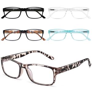 Gaoye 5 pack Reading Glasses Men/Women, Eyeglasses, Blue Light Readers for Men/Women, Computer Eye Glasses, Cheaters, +1.0