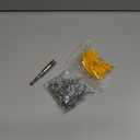 HXLPAY 304 Stainless Steel Screw-in Hooks, Metal Hooks, Heavy-Duty Screw Eye Hooks, Wood Terminal Ring Eye Hooks, Christmas Lighting Hook. (26 pcs +1 pcs 1/4" hex Shank Wing nut Driver)