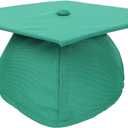 2 x Newrara Graduation Unisex Matte Adult Graduation Cap with Tassel (Green)