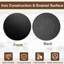 EEEKit 4 PCS Gas Stove Burner Caps Set, Burner Cap Replacement Part 1 Large, 2 Middle, 1 Small, 3.9 in, 2.9 in X 2, 2.2 in