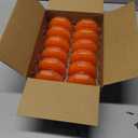 Set of 12 3 Inch Orange Floating Candles Large Unscented Dripless Fall Autumn Colored Pool Water Wax Candles for Vases, Centerpieces at Wedding, Party, Thanksgiving Day Holiday - 10 Hour Burning