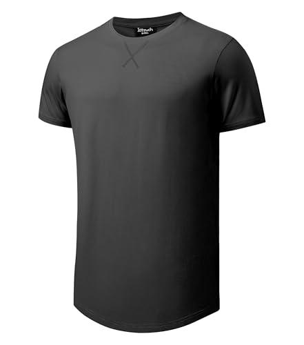 Idtswch Mens Tall T Shirts Lightweight Cotton Longline Short Sleeve T-Shirt Tee Black XXXL Idtswch Mens Tall T Shirts Lightweight Cotton Longline Short Sleeve T-Shirt Tee Black XXXL