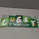 St. Patrick's Day Decorations, Wooden St Patricks Day Table Decorations, St. Patrick's Tabletop Decor Irish Table Centerpiece for Shelf Mantel Home Party Decor (Green)