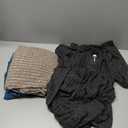 3 Pack Women's Plus Size Sweater Tunic Dresses, Long Sleeve Crew Neck Knit Dresses Loose Fit for Casual Fall Winter, 3XL