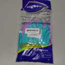 Elgood Reusable Dishwashing Cleaning Gloves with Latex free, Cotton lining,Kitchen Gloves 2 Pairs,Purple+blue Medium