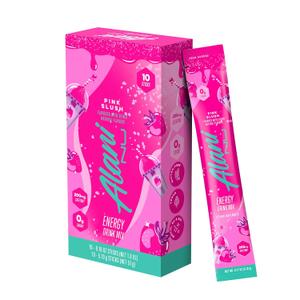 Alani Nu PINK SLUSH Energy Sticks, Energy Drink Powder, 200mg Caffeine, Pre Workout Performance with Antioxidants, On-The-Go Drink Mix, Biotin, B Vitamins, Zero Sugar, 5-10 Calories, 10 Pack (EXP: 11/2027)