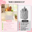 2 Pack Beeswax Bread Bags - 17x13 Inch Reusable Bread Storage Bags,Bees Wax Lined Bread Bags for Home Cooks fresh bread storage Easy Clean (Pink Floral), 17 Inches By 13 Inches