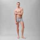 Calvin Klein mens Ultra Soft Modern Modal 3-pack Trunk (Medium, Grey Heather, Chalk, Saltwater Aqua)