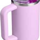 STANLEY Quencher ProTour Flip Straw Tumbler with Leakproof Lid 30 oz | Built-In Straw & Handle | Cupholder Compatible for Travel | Insulated Stainless Steel Cup | BPA-Free | Soft Orchid