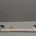 2FT Wood Hand Railing for Stairs - Wooden Handrails for Outdoor Steps, Staircase Handrail W/s Black Metal Brackets, Banister Deck Rails, Safety Grab Bars for Senior, Elderly & Kids