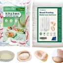 50 Banneton Liners and 100 Bowl Covers for Banneton Bread Proofing Basket, Fits bowls up to 12",Non-Stick Dough Basket Liners, Sourdough Bread Baking Supplies, Bread Covers for Proofing