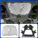 74110-TBA-A00 Engine Splash Guard Under Car Shield Cover Board, Lower Engine Splash Shield Guard Compatible with Honda Civic 2016-2021 Replaces 74110TBAA00 74110TBCA00 90674-TY2-A01