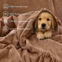 CAPALOCA Sectional Couch Covers, 2 Pieces Chenille Sofa Cover L Shaped Couch Cover Blanket for Dogs Washable Sofa Slipcovers Pet Furniture Protector (XX-Large: 71" x 118" + 71" x 118", Brown)