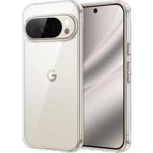 JETech Case for Google Pixel 10 Pro XL 2025, Non-Yellowing Shockproof Bumper Protective Phone Cover, Anti-Scratch Hard PC Back (Clear)