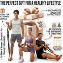 Upgraded Multifunction Pedal Resistance Band with Handle, Exercise Bands with 3 Tube Adjustable Resistance Bands, Pedal, Door Anchor and 3 Handles, for Full Body Training for Abs Arm Leg Waist Workout