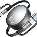 CAFELE 4-in-1 100W Retractable USB C Charging Cable with USB C/A to L/Type C 5A Fast Charging, Multi Charger Cord for Multiple Devices, Phone 17/16/15/14, Galaxy S24/S23, MBook, Pad (3.6ft)