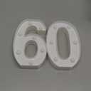 60th Birthday Decoration Light Up Letters, Battery Powered LED Numbers Marquee Number Sign for 60th Party Home Decor Night Light