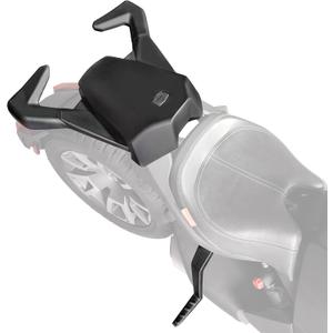 Rear Passenger Seat for Ryker, 2-Up Passenger Soft Seat with Grab Handles and Foot Pegs Pedals for Can Am Ryker All Models Accessories, Replace #219400842(MAX Mount 219400800 Required)
