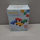 Magnetic Tiles Cars Construction Set - 4 PCS Magnetic Tiles Magnet Bricks Truck Sensory Toys, Educational Magnet Cars Set Building Blocks for 3 4 5 6 7 8+ Year Old Girls Boys