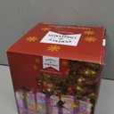 Set of 4Christmas Lighted Gift Boxes with 60 LED Lights, Plug-in Holiday Decorations for Xmas Tree, Home, Indoor Outdoor Décor(Silver)