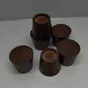 Sopicoz Wooden Bed Risers 3 Inch Round Furniture Risers Set of 6, Heavy Duty Wood Bed Lifts Risers for Bed Frame, Table, Sofa, Couch, Desk, Dresser