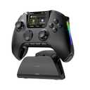 ManbaOne Interactive Screen Wireless Gaming Controller for PC/Switch/Switch 2/iOS/Android,Hall Effect Stick & Trigger,RGB Lighting,Remappable Buttons,1800mAh with Charging Dock (Black)