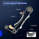 ECCPP Timing Chain Kit fits for Mazda 3 2007-2013, 6 2006-2007, CX-7 2007-2012 2.3L Fits DOHC L4 Replace# L3K914143 L3K912671