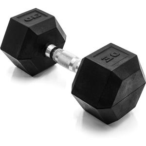 CAP Barbell 30 LB Coated Hex Dumbbell Weight, New Edition