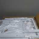 SUOERNUO Shoe Rack Organizer 5 Tier for Closet Entryway Free Standing Metal Storage Shoe Shelf with MDF Top BoardWhite+Oak