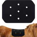 Sadnyy No Slip Pad for Horse Western Saddle Pads Secure Breathable and Contoured Fit Universal Size Black (17 x 21 Inch)