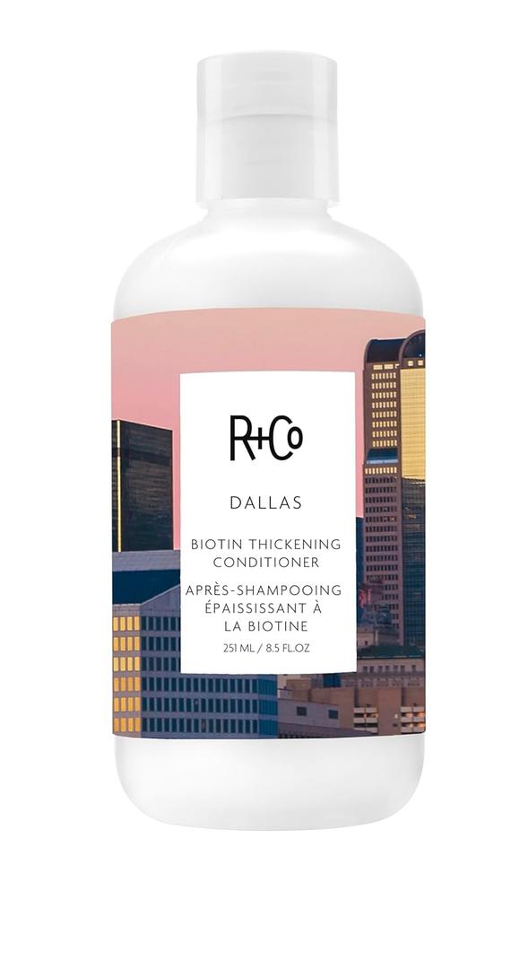 R+Co Dallas Biotin Thickening Conditioner | Weightless Hydration, Strengthens + Enhances Shine | Vegan + Cruelty-Free | (1 Fl Oz (Pack of 1))