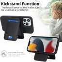 for iPhone 15 pro Wallet Case magsafe Compatible with Card Holder for Women Men 2 in 1 Detachable Magnetic Shockproof Phone case Stand Leather Credit Card Slots-Black