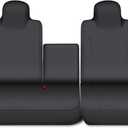 Custom-Fit Front Seat Cover for 2006-2025 Isuzu NPR, Premium Automotive Black Bucket Seat Cover with Molded Headrests, Airbag Compatible, Quick Setup Interior Cover for 2006-2025 Isuzu NPR