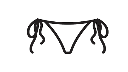 Women's The Diagonal Mid Rise Bikini Bottoms, Size XL
