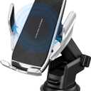 Car Phone Mount,Auto-Clamping Smart Sensor 10W Qi Fast Charging Car Front Windshield Dashboard Air Vent Phone Holder Compatible with iPhone12/12 pro max/Samsung S20/note 20 All 4.7-6.7 Inch Smartphone