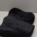 Seat Cushion, Memory Foam Office Chair Seat Cushion for Office Chairs/Car/Long Trip/Desk Chair/Gaming, Extra Large Size for Sciatica & Hip & Tailbone Pain Relief, Sciatica Support (Black)