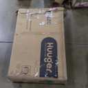 Huuger L Shaped Standing Desk with Power Outlets, 63 x 55 Inch Height Adjustable Computer Desk for Bedroom, Corner Stand up Desk for Home and Office, Work and Study, Rustic Brown