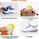 Running Shoe Insoles, Arch Support Inserts for Flat Feet, Shock Absorbing