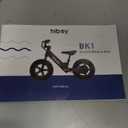 Hiboy Electric Balance Bike for Kids, 12-Inch Tires, 5.6/9 mph, Adjustable Seat, Up to 4.9 Miles, Electric Bike for Kids Ages 3–5, Black