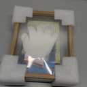 MUYE 8x10 Floating Frame Set of 2,Double Glass Rustic Photo Frame for Wall Hanging or Tabletop Standing,Display Any Size Photo up to 8x10, Natural