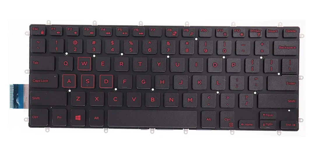 LeFix Keyboard Replacement Compatible with DELL Inspiron 14-7460 14-7466 14-7467 14-7472 - 0J2X54 PK131QT2A00,US Layout,Non-Backlit,Without Keyboard Trim,Red Prints LeFix Keyboard Replacement Compatible with DELL Inspiron 14-7460 14-7466 14-7467 14-7472 - 0J2X54 PK131QT2A00,US Layout,Non-Backlit,Without Keyboard Trim,Red Prints