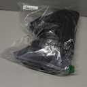 Womens PU Leather Jumpsuit Sexy Off the Shoulder Top Tight Waist Cargo Pants Bodysuit (Large, Black)