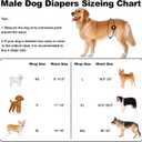 Washable Male Dog Diapers Reusable, Premium Belly Bands for Male Dogs, Pack of 3, High Absorbing Extra Extra Large Male Dog Pee Wraps for Puppy in Incontinence or Excitable Urination and Training(XXL)