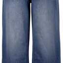 Women's High Waisted Wide Leg Jeans Loose Fit Straight Leg Denim Pants 2025 Trendy (Black)